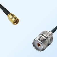 SMB/Female - UHF/Female Coaxial Jumper Cable