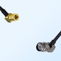 SMB/Female Right Angle - TNC/Male Right Angle Coaxial Jumper Cable
