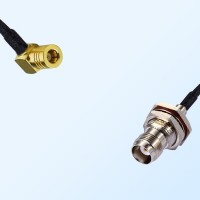 SMB/Female R/A - TNC/Bulkhead Female with O-Ring Coaxial Jumper Cable