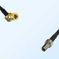 SMB/Female Right Angle - TS9/Male Coaxial Jumper Cable
