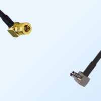 SMB/Female Right Angle - TS9/Male Right Angle Coaxial Jumper Cable