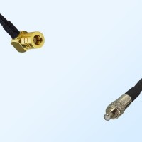 SMB/Female Right Angle - TS9/Female Coaxial Jumper Cable
