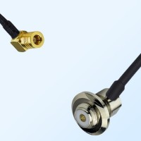 SMB/Female R/A - UHF/Bulkhead Female R/A Coaxial Jumper Cable