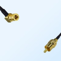 RCA Male - SMB Female Right Angle Coaxial Cable Assemblies