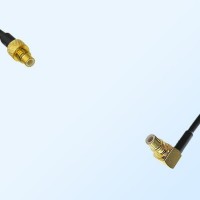 SMC/Male - SMC/Male Right Angle Coaxial Jumper Cable