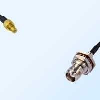SMC/Male - TNC/Bulkhead Female with O-Ring Coaxial Jumper Cable