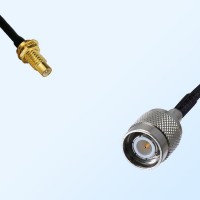 SMC/Bulkhead Male - TNC/Male Coaxial Jumper Cable