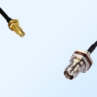 SMC/Bulkhead Male - TNC/Bulkhead Female with O-Ring Coaxial Cable