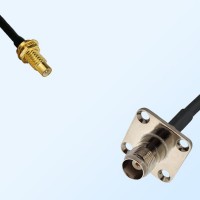 TNC Female 4 Hole - SMC Bulkhead Male Coaxial Cable Assemblies