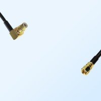 SMC/Male Right Angle - SMC/Female Coaxial Jumper Cable