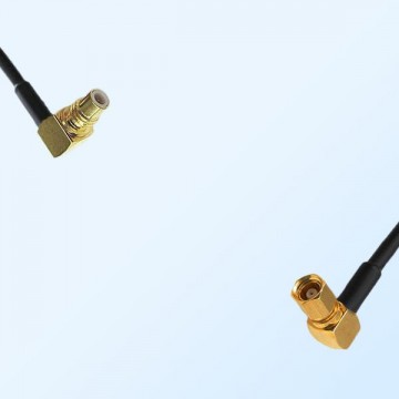 SMC/Male Right Angle - SMC/Female Right Angle Coaxial Jumper Cable