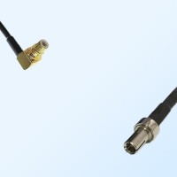 SMC/Male Right Angle - TS9/Male Coaxial Jumper Cable