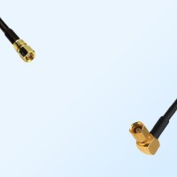 SMC/Female - SMC/Female Right Angle Coaxial Jumper Cable