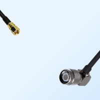 SMC/Female - TNC/Male Right Angle Coaxial Jumper Cable