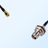 SMC/Female - TNC/Bulkhead Female with O-Ring Coaxial Jumper Cable
