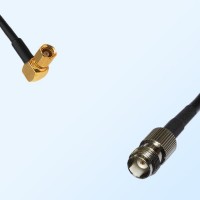 SMC/Female Right Angle - TNC/Female Coaxial Jumper Cable