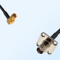 TNC Female 4 Hole - SMC Female Right Angle Coaxial Cable Assemblies