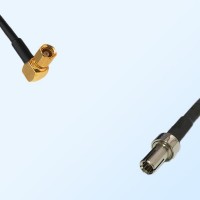SMC/Female Right Angle - TS9/Male Coaxial Jumper Cable