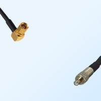 SMC/Female Right Angle - TS9/Female Coaxial Jumper Cable