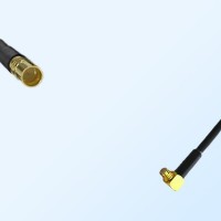 SMP/Male - SMP/Female Right Angle Coaxial Jumper Cable