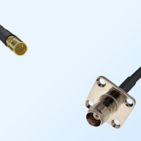 SMP Male - TNC Female 4 Hole Panel Mount Coaxial Jumper Cable