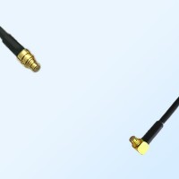 SMP/Female - SMP/Female Right Angle Coaxial Jumper Cable