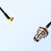 SMP/Female R/A - TNC/Bulkhead Female with O-Ring Coaxial Jumper Cable