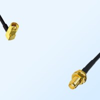 SSMA/Male Right Angle - SSMA/Bulkhead Female Coaxial Jumper Cable