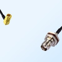 SSMA/Male R/A - TNC/Bulkhead Female with O-Ring Coaxial Jumper Cable