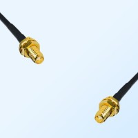 SSMA/Bulkhead Female - SSMA/Bulkhead Female Coaxial Jumper Cable
