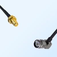 SSMA/Bulkhead Female - TNC/Male Right Angle Coaxial Jumper Cable