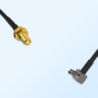 SSMA/Bulkhead Female - TS9/Male Right Angle Coaxial Jumper Cable