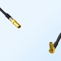 SSMB/Female - SSMB/Female Right Angle Coaxial Jumper Cable
