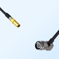 SSMB/Female - TNC/Male Right Angle Coaxial Jumper Cable