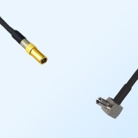 SSMB/Female - TS9/Male Right Angle Coaxial Jumper Cable
