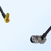 SSMB/Female Right Angle - TNC/Male Right Angle Coaxial Jumper Cable