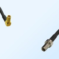 SSMB/Female Right Angle - TS9/Male Coaxial Jumper Cable