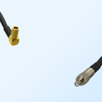 SSMB/Female Right Angle - TS9/Female Coaxial Jumper Cable