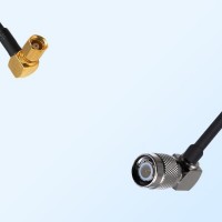 TNC/Male Right Angle - SSMC/Female Right Angle Coaxial Jumper Cable
