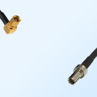 TS9/Male - SSMC/Female Right Angle Coaxial Jumper Cable