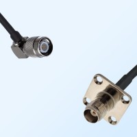 TNC Female 4 Hole - TNC Male Right Angle Coaxial Cable Assemblies