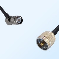 TNC/Male Right Angle - UHF/Male Coaxial Jumper Cable