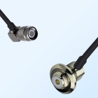 TNC/Male R/A - UHF/Bulkhead Female R/A Coaxial Jumper Cable