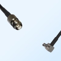 TNC/Female - TS9/Male Right Angle Coaxial Jumper Cable