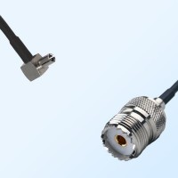 TS9/Male Right Angle - UHF/Female Coaxial Jumper Cable